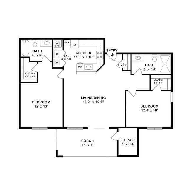 Floorplan - Cortland on the Loop