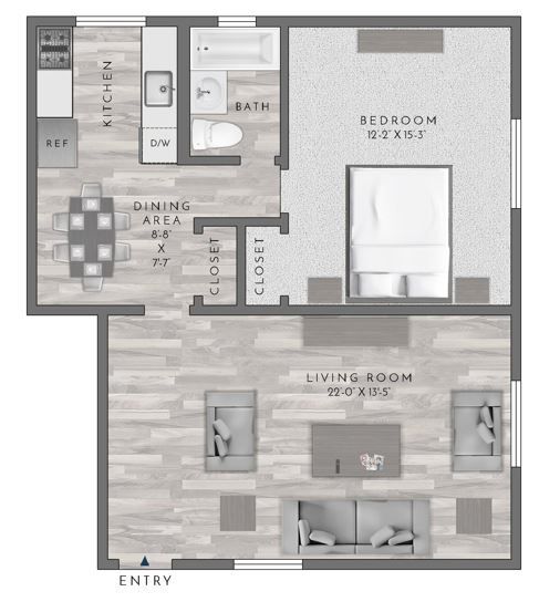 Floorplan - Brixton Lane Apartments