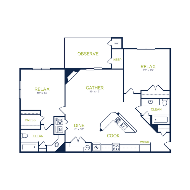 Floorplan - Knoll Crest Apartments