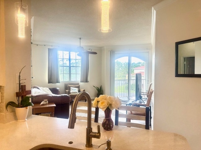 view from kitchen -- open design - 5601 Bentgrass Dr