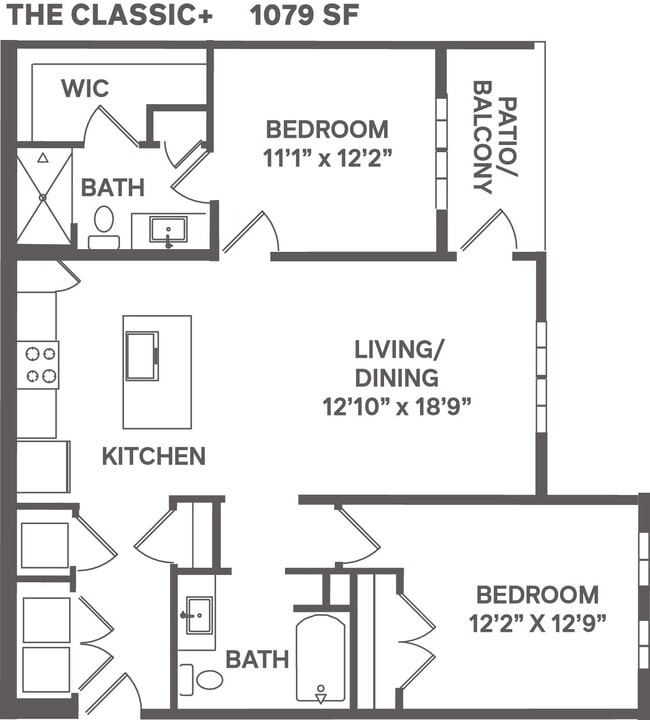 Floorplan - The Garrison Luxury Apartments