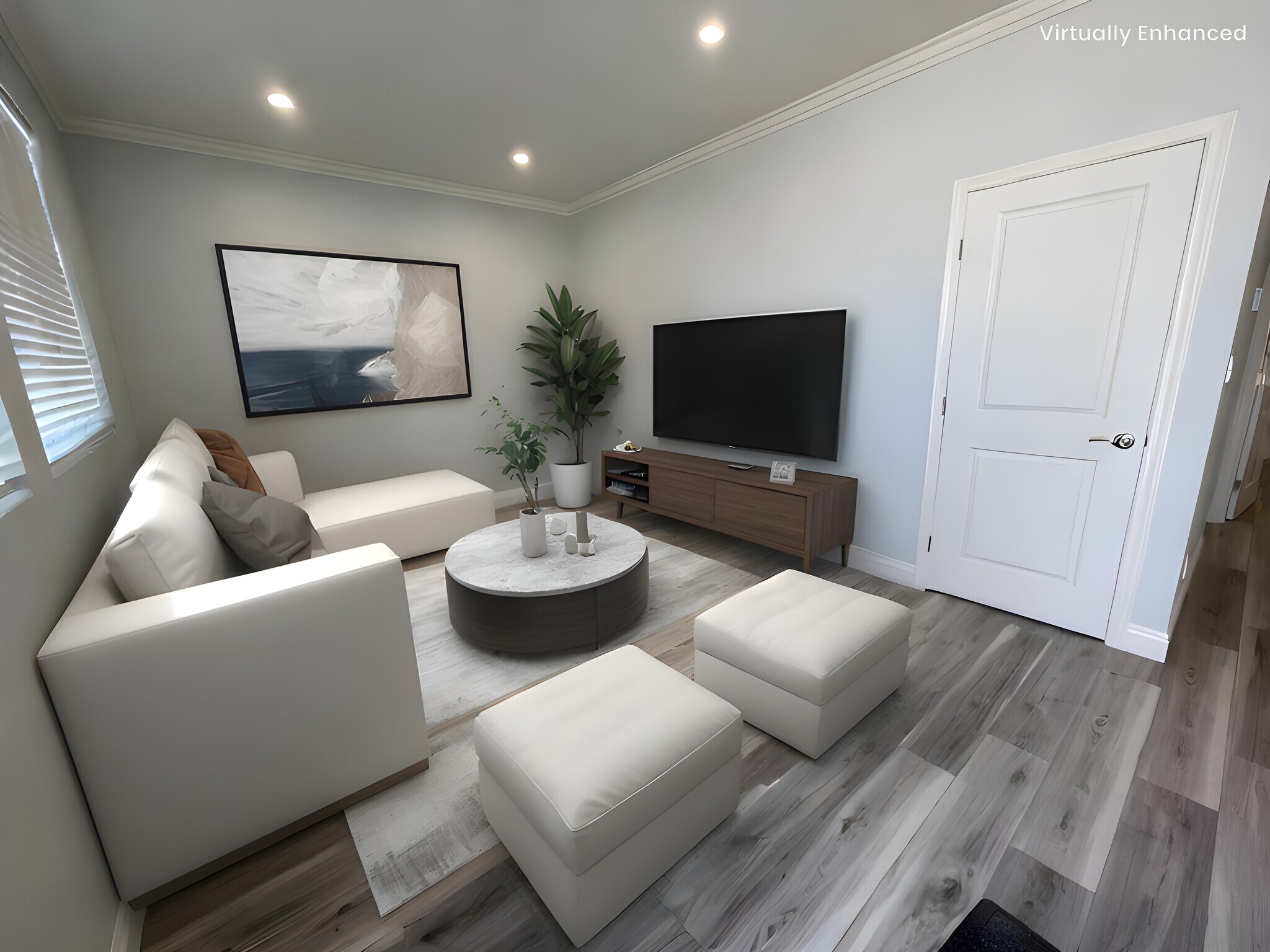 Staged photo living room - 7431 Warren Cir