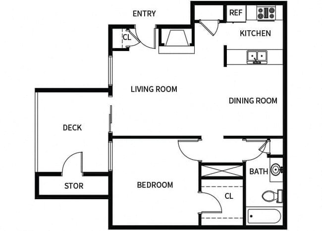 Floorplan - Hilltop Commons Apartments