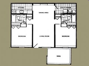 2BR/2BA - Ridgewood Apartments