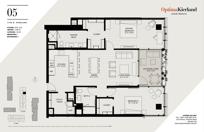 Floorplan - Optima Kierland Apartments