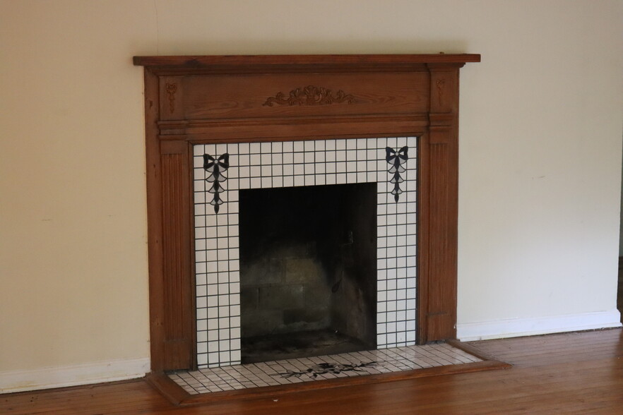 Beautiful fireplace in living room - 802 S Candler St