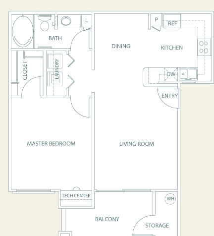 1BR/1BA - Terra Vista