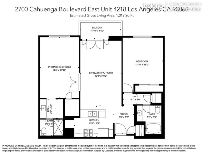 Floor Plan - 2700 Cahuenga Blvd E