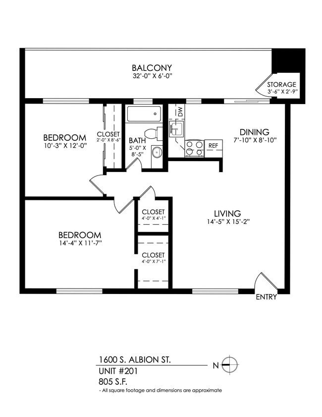Floorplan - 1600 S Albion
