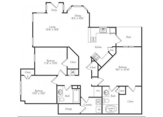 Floorplan - Villas at Carrington Square