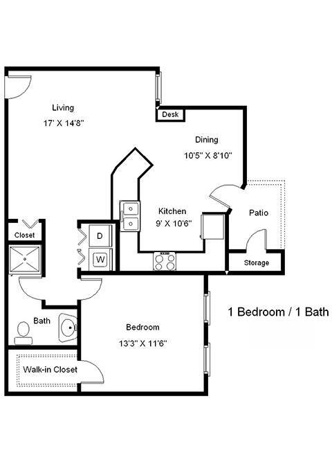 Floorplan - Lakeside Manor 62+ Apartments