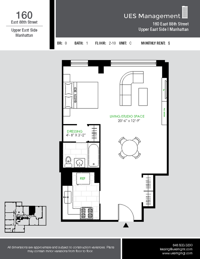 Floorplan - Lexington Towers