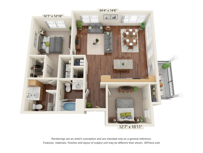 Floorplan - Haven at Congaree Pointe 55+ Apartments