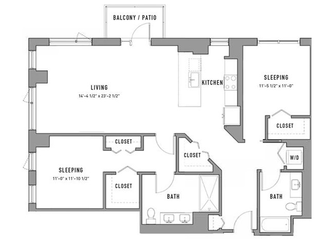 Floorplan - Residences at Addison Clark