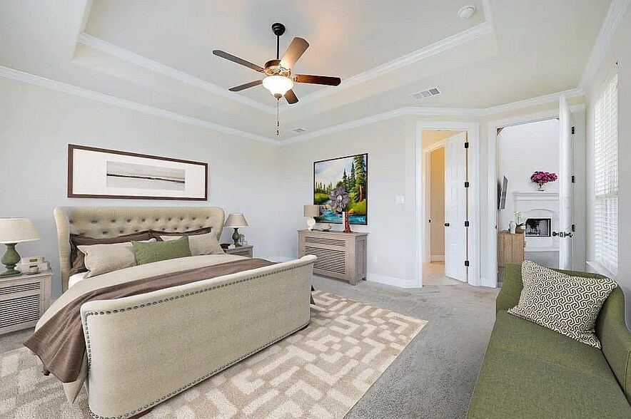 Master bedroom rendered - 3811 Ashbury Rd