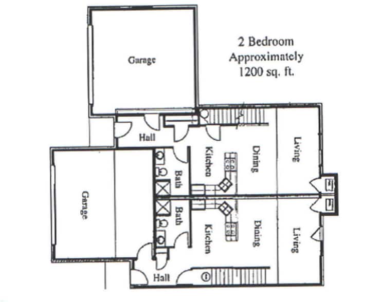 Floorplan - Audubon East Townhouses