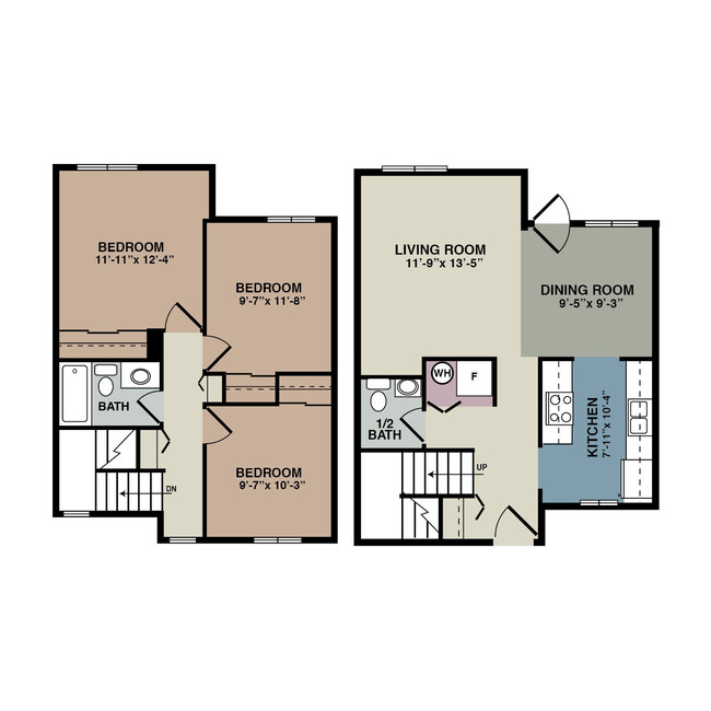 Floorplan - Waterford Townhomes