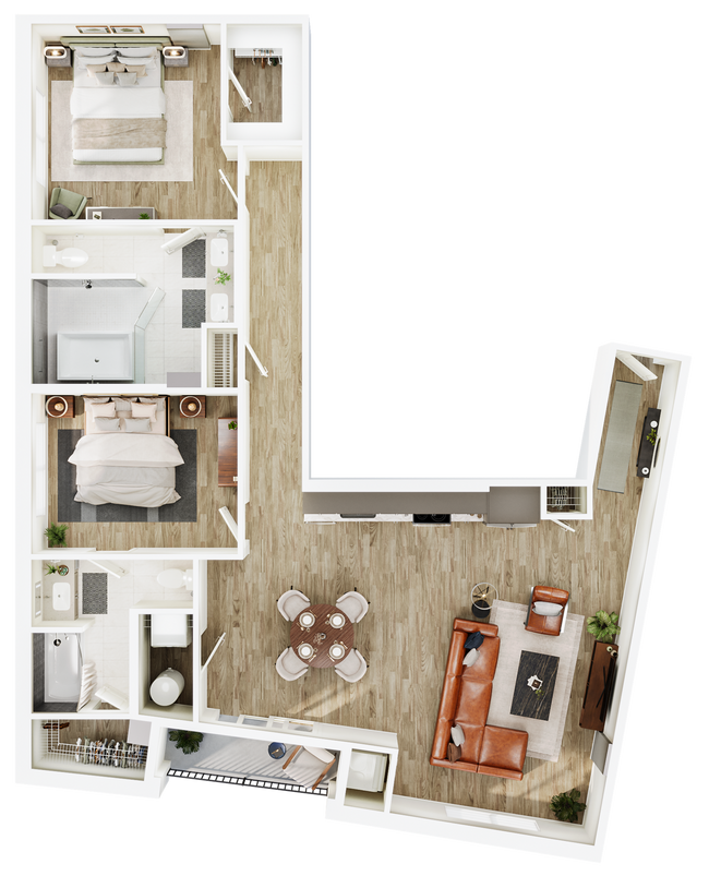 Floorplan - The Seventeen Hundred on East