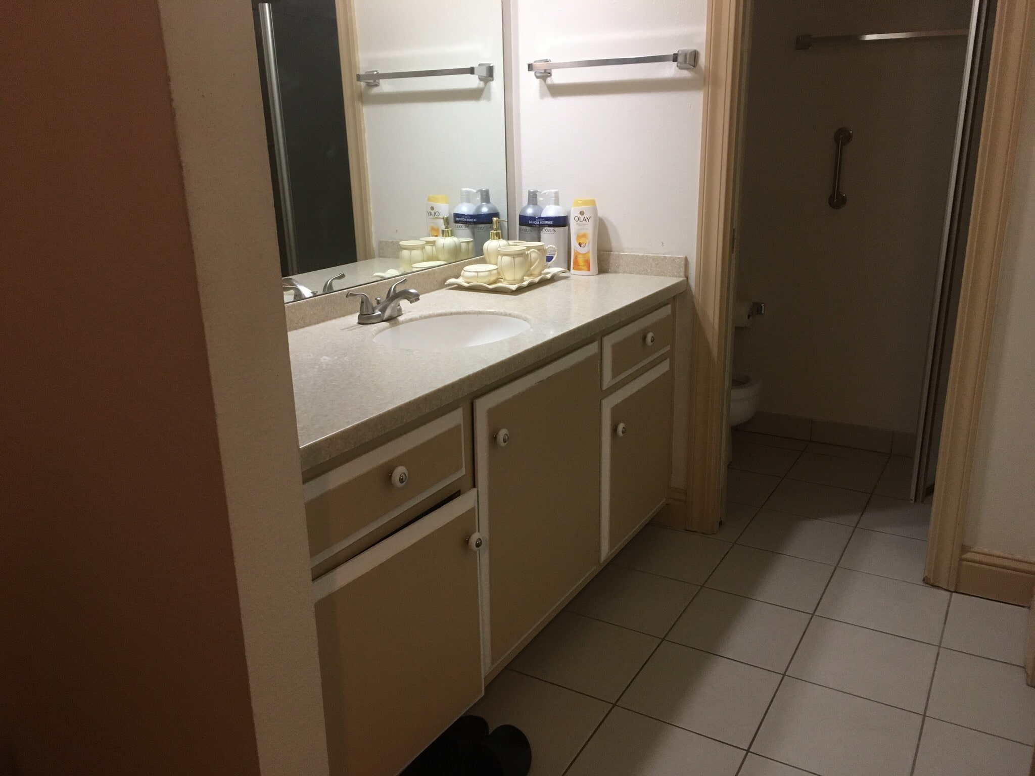 Master bathroom has shower. - 6518 Embarcadero Dr