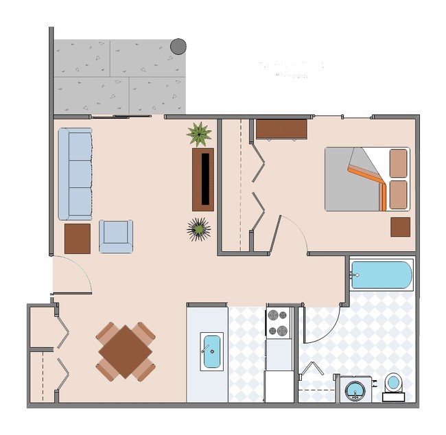 Floorplan - Mitchell Apartments