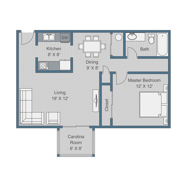 Floorplan - Sterling Bluff Apartments