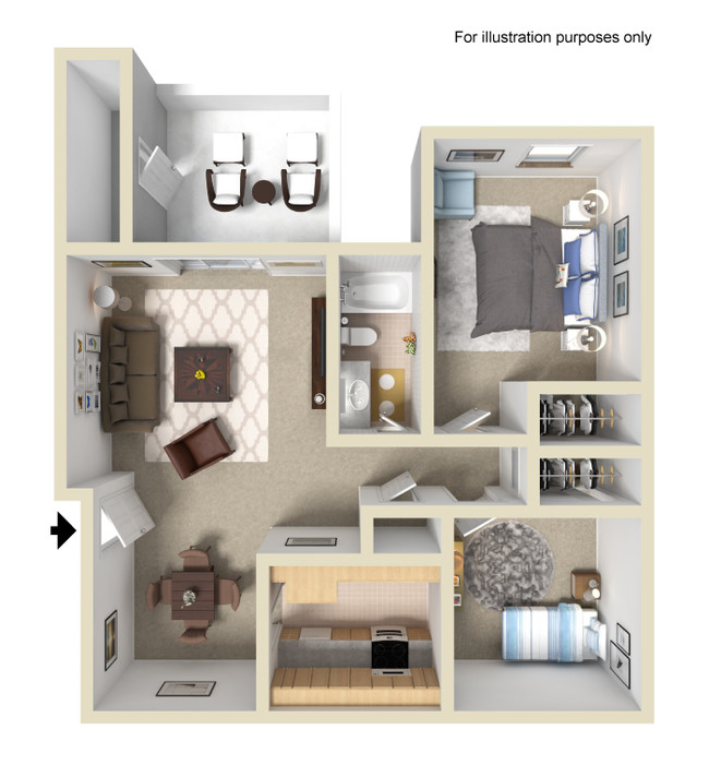 Floorplan - Hadley Apartments - A 55+ Lifestyle Community