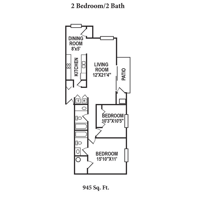 Floorplan - Four Worlds Apartments