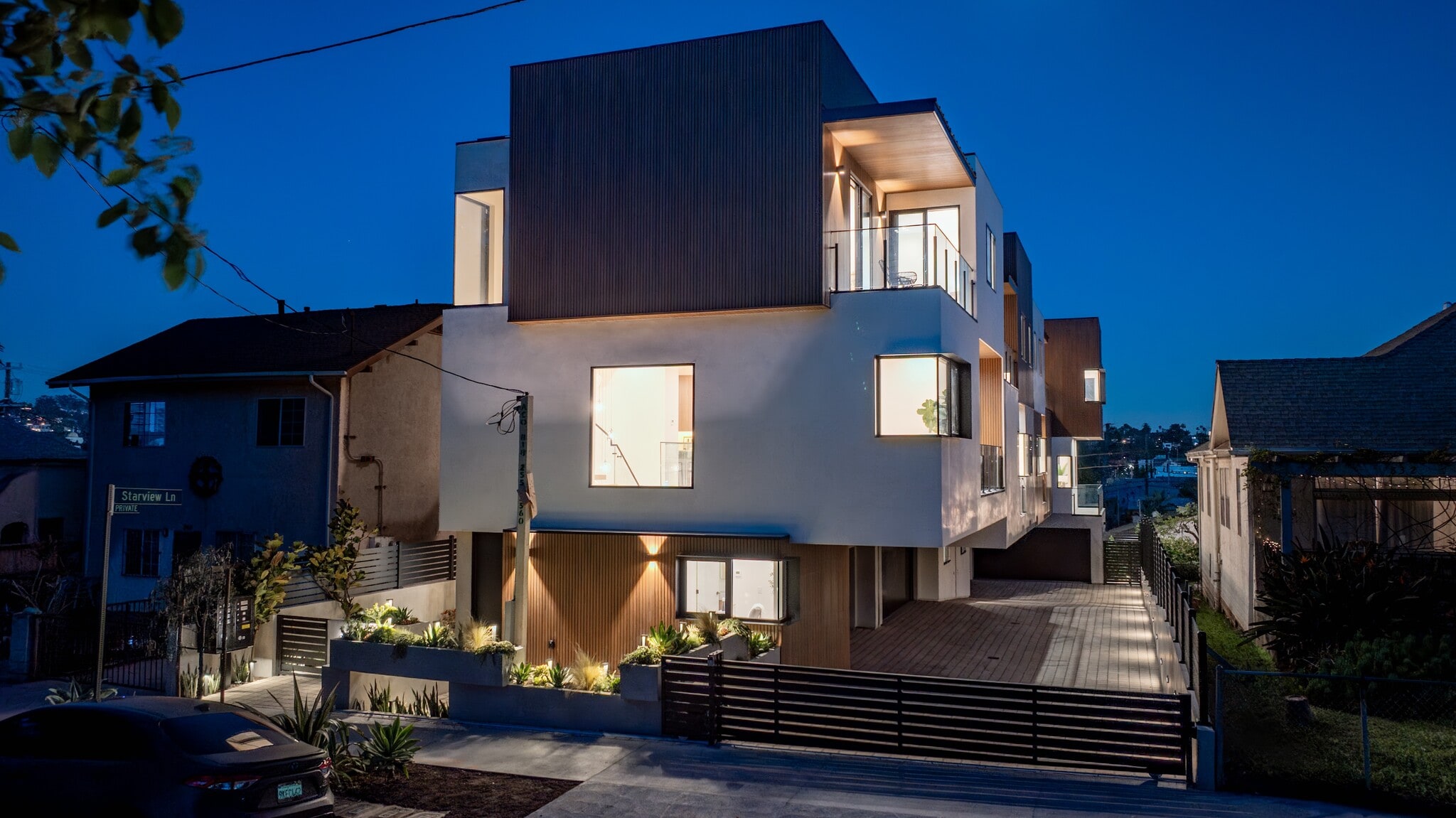 The house is located on a private gated street, offering added privacy and security - 836 Waterloo St