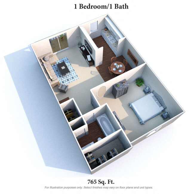 Floorplan - Hunter's Creek Apartments