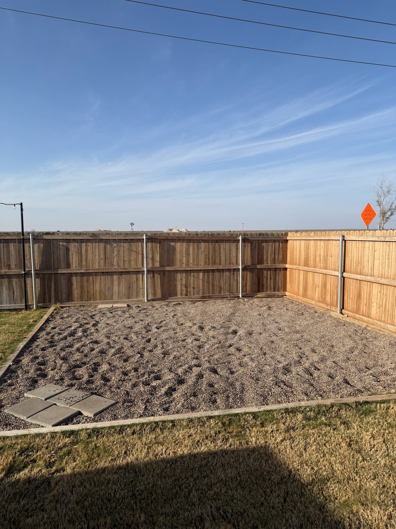 Area for above ground pool or fire pit - 2409 Bastrop Ave