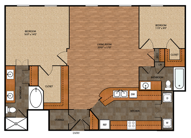 Floorplan - Bell Tower Flats