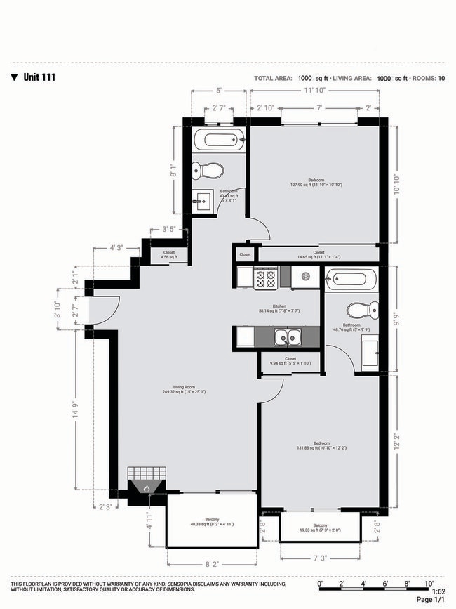 Floor Plan _ Unit 111 - 516 Glenrock Avenue