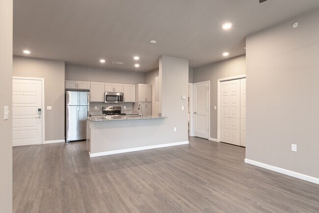 Living Room & Kitchen - Coryell Commons