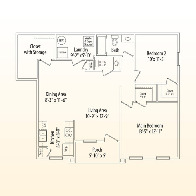 Floorplan - Bent Creek Apartments