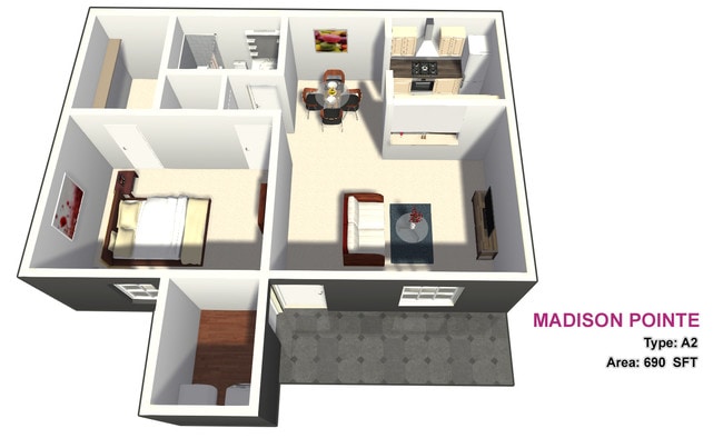 One Bed / One Bath - Madison Pointe