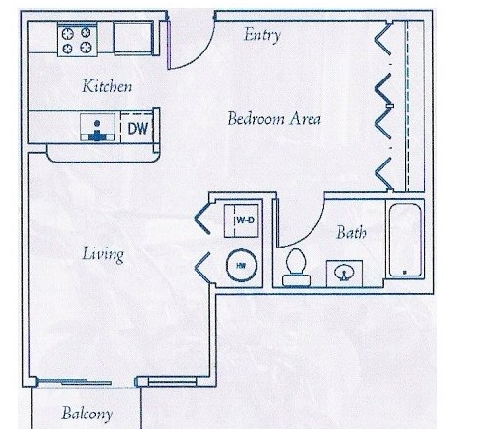 Studio - Sir Gallahad Apartment Homes