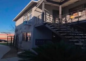 Sideview of apartments - 218 E Chevy Chase Dr