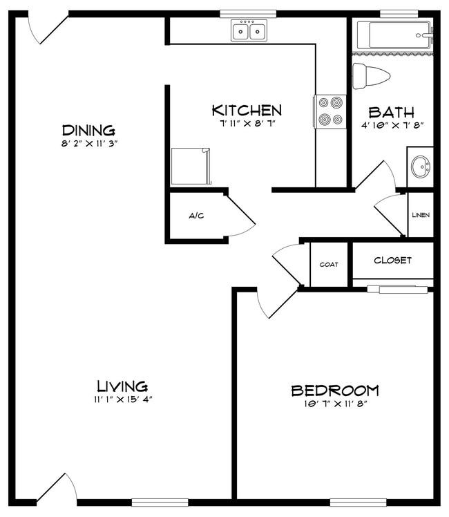 Floorplan - Villager Apartments