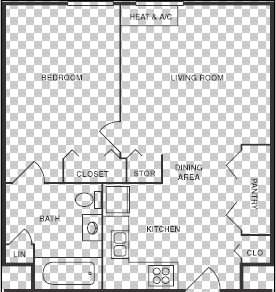 1BR/1BA - Hillview Terrace Senior Apartments