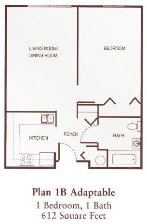 Floorplan - Park View at Laurel II – Senior Apartments 62+