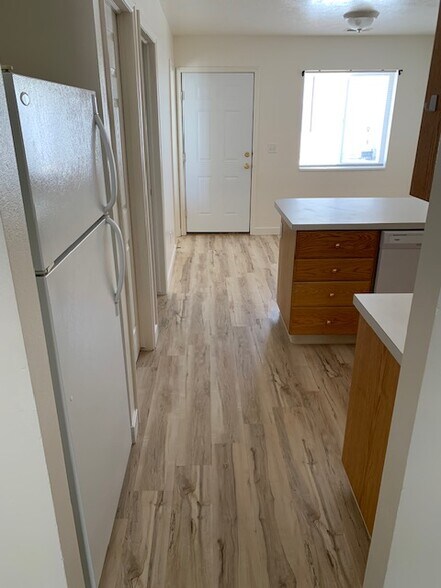 the LVP flooring is in Kitchen and frontroom - 434 W 400 N