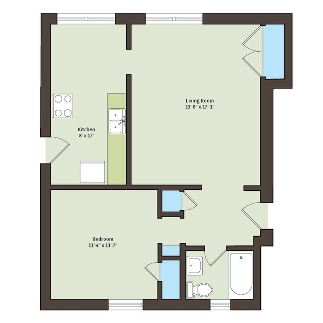 Floorplan - 1101 E. Hyde Park Boulevard