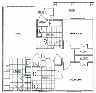 2 BR Accessible.png - Rolling Hills Townhomes