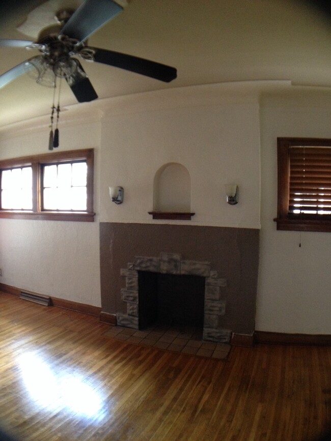 Fireplace and built-ins in living room. - 3239 Wendover