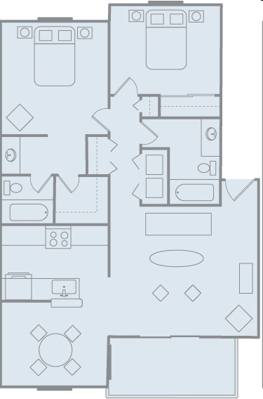 2BR/2BA - 2200 Gateway Oaks Dr