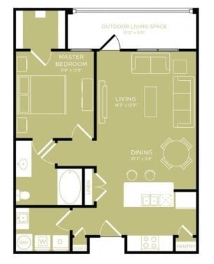 Floorplan - Retreat at Wylie 55+ Active Adult Apartment Homes