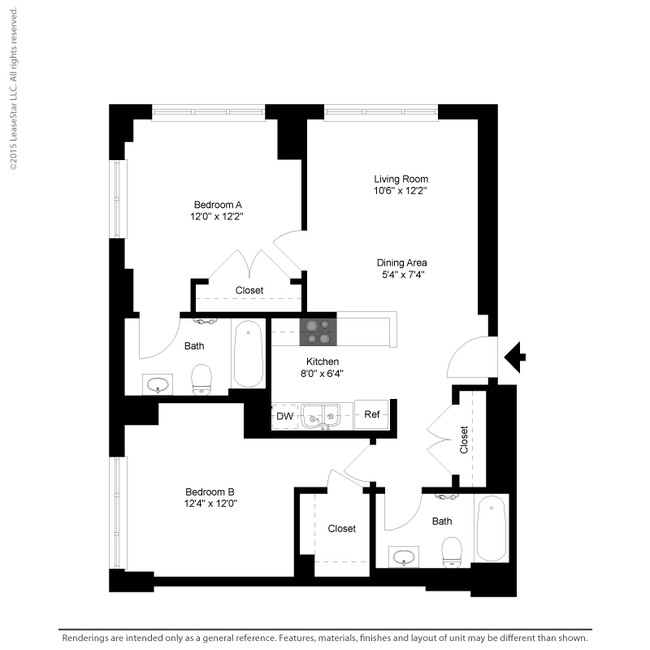 Fayette Corner - 2 bedroom - Fayette Square Apartments