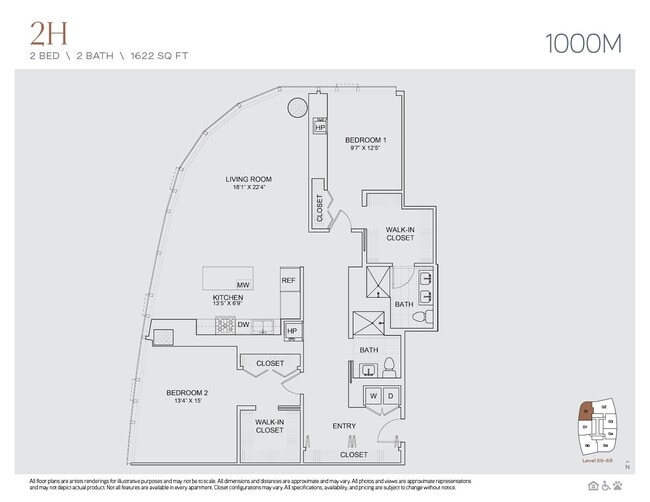 Floorplan - 1000M