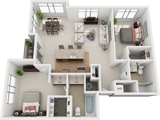 Floorplan - The Enclave Luxury Apartments