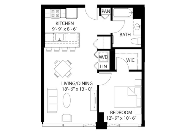 Floorplan - Halsted Flats